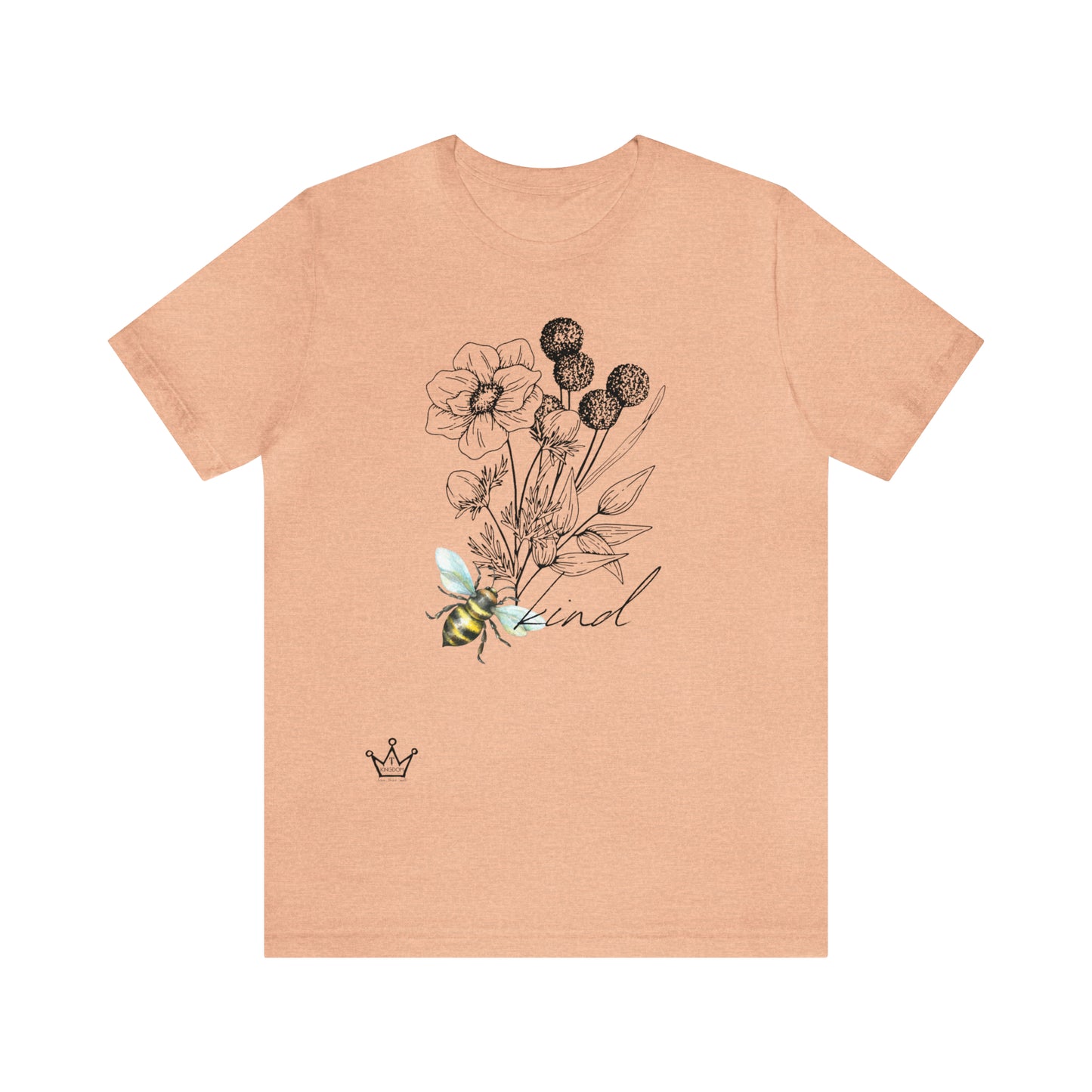 Bee Kind Adult T-Shirt Unisex Jersey Short Sleeve Tee