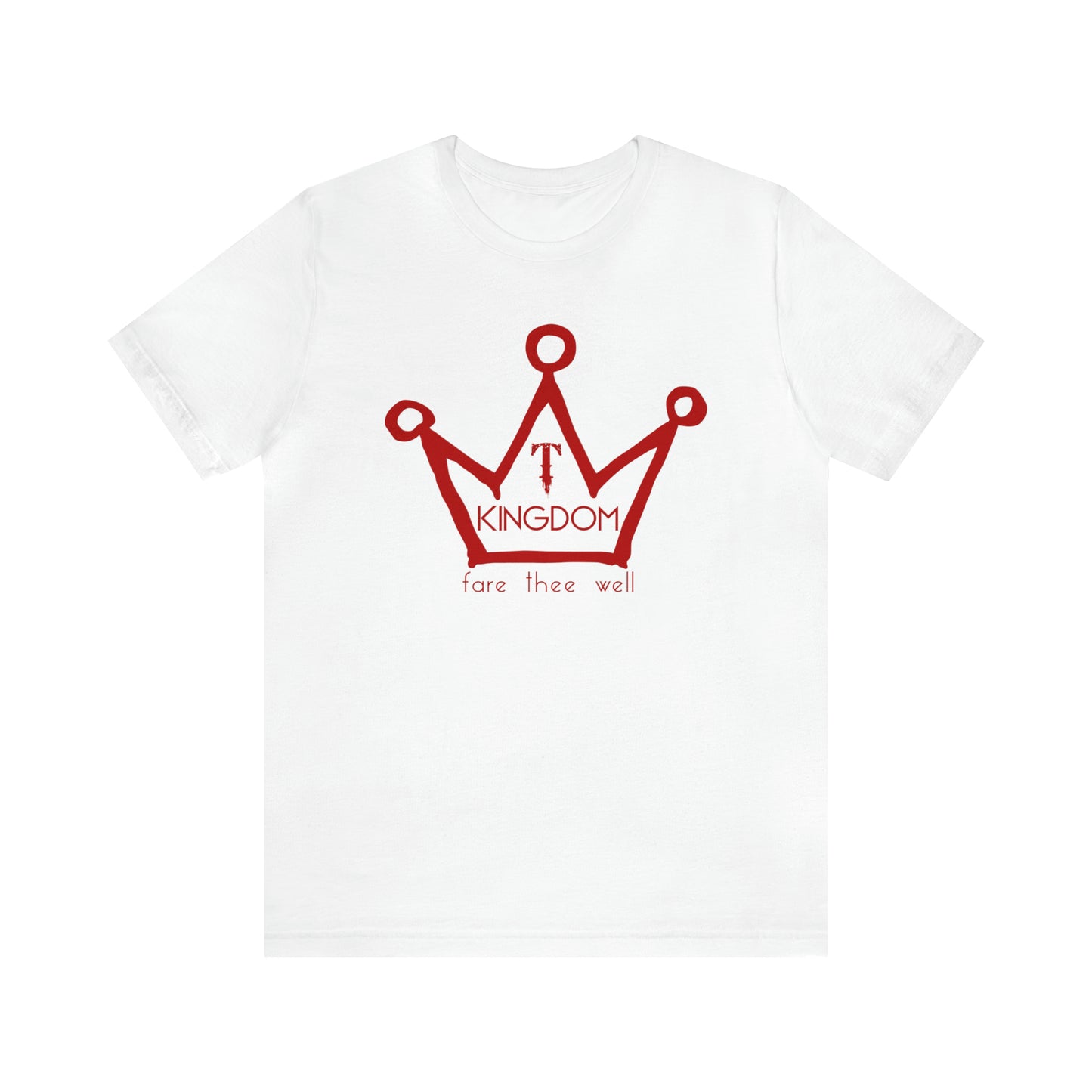 T-Kingdom Adult T-Shirt Red Ink Unisex Jersey Short Sleeve Tee