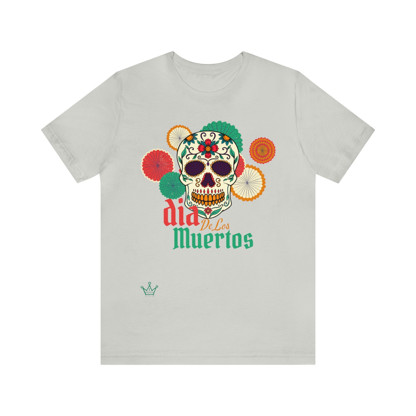 Dia de los Muertos Skull Halloween Adult T-Shirt Unisex Jersey Short Sleeve Tee