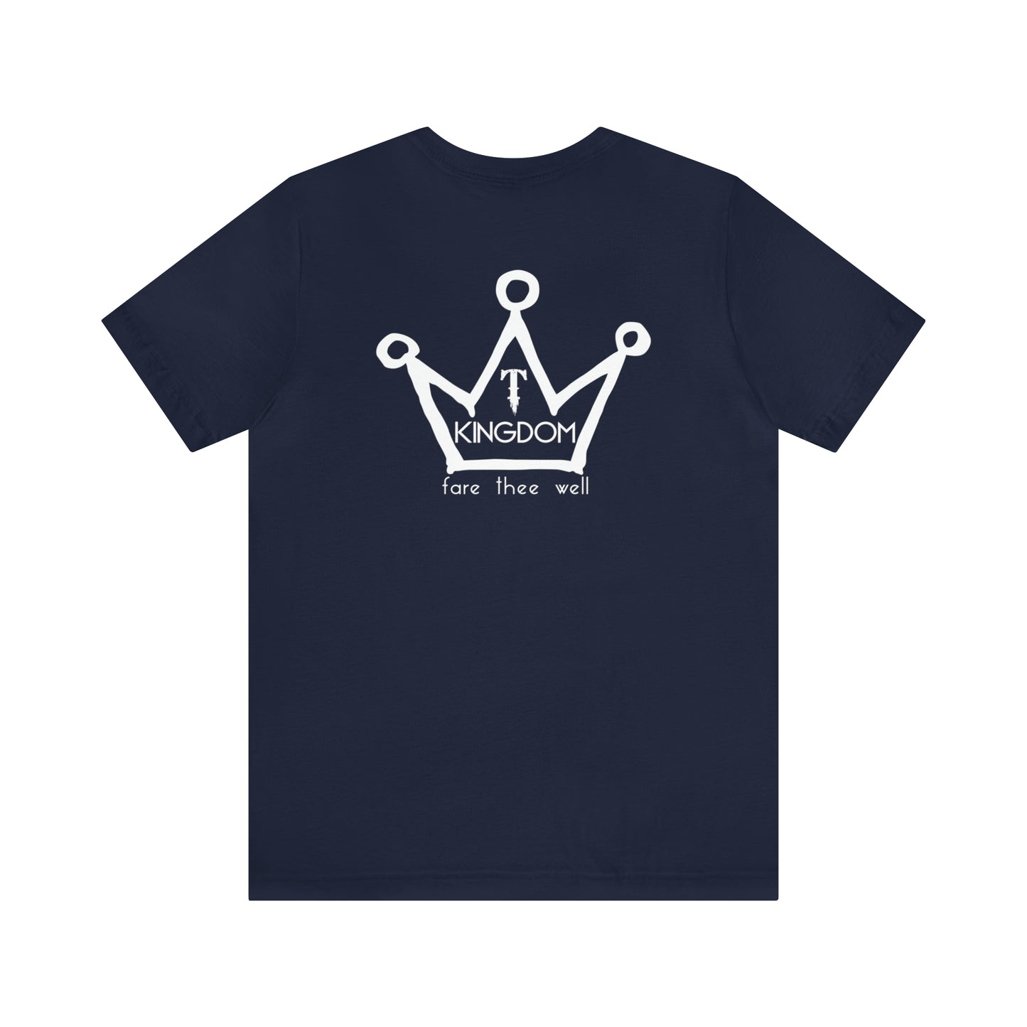 T-Kingdom Adult T-Shirt Circle Front Backside Crown Unisex Jersey Short Sleeve Tee