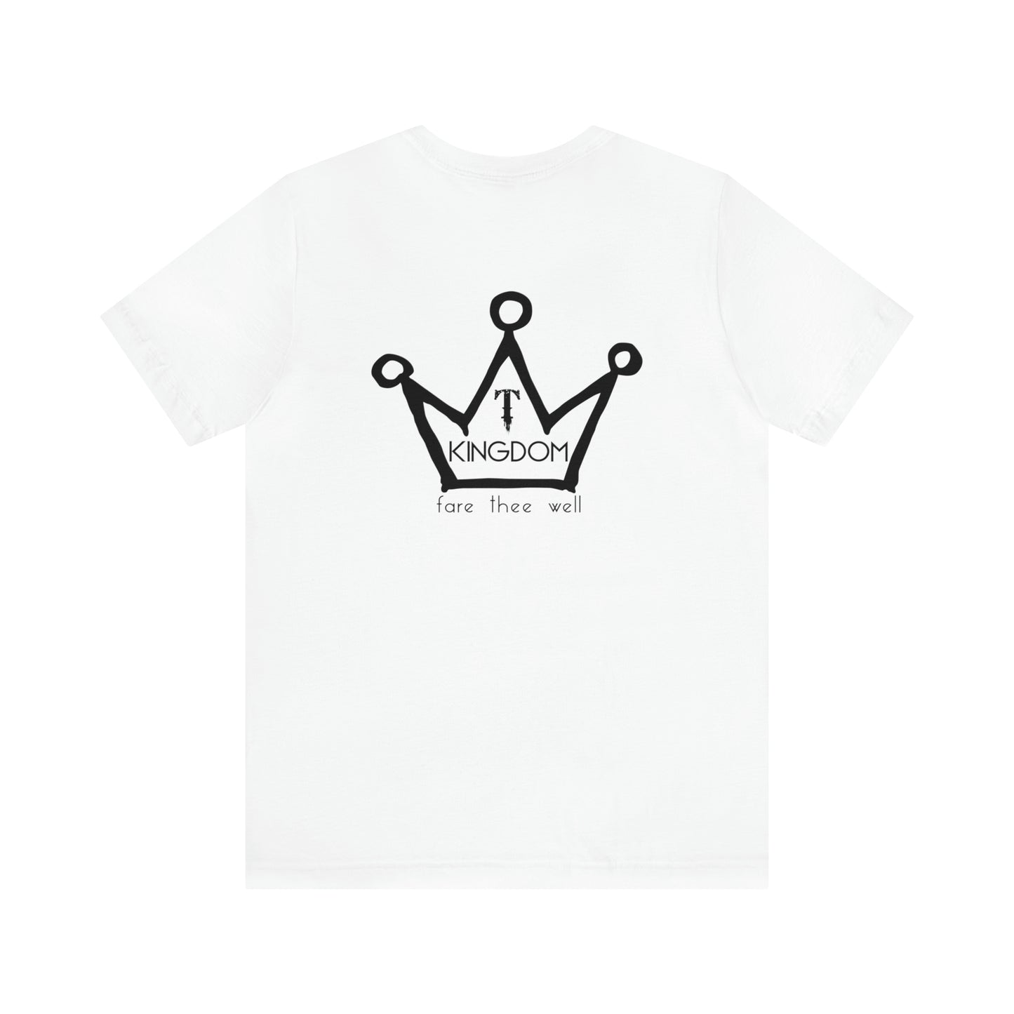 T-Kingdom Adult T-Shirt Circle Front Backside Crown Unisex Jersey Short Sleeve Tee