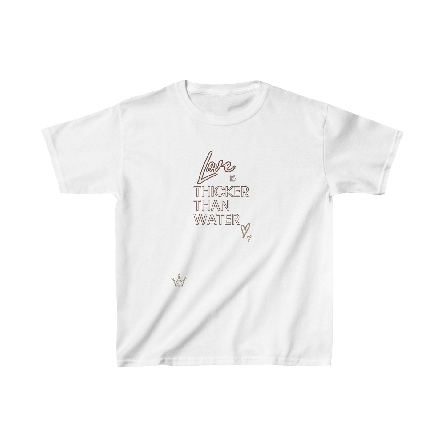 Love is Thicker Than Water Kids T-Shirt Heavy Cotton™ Tee