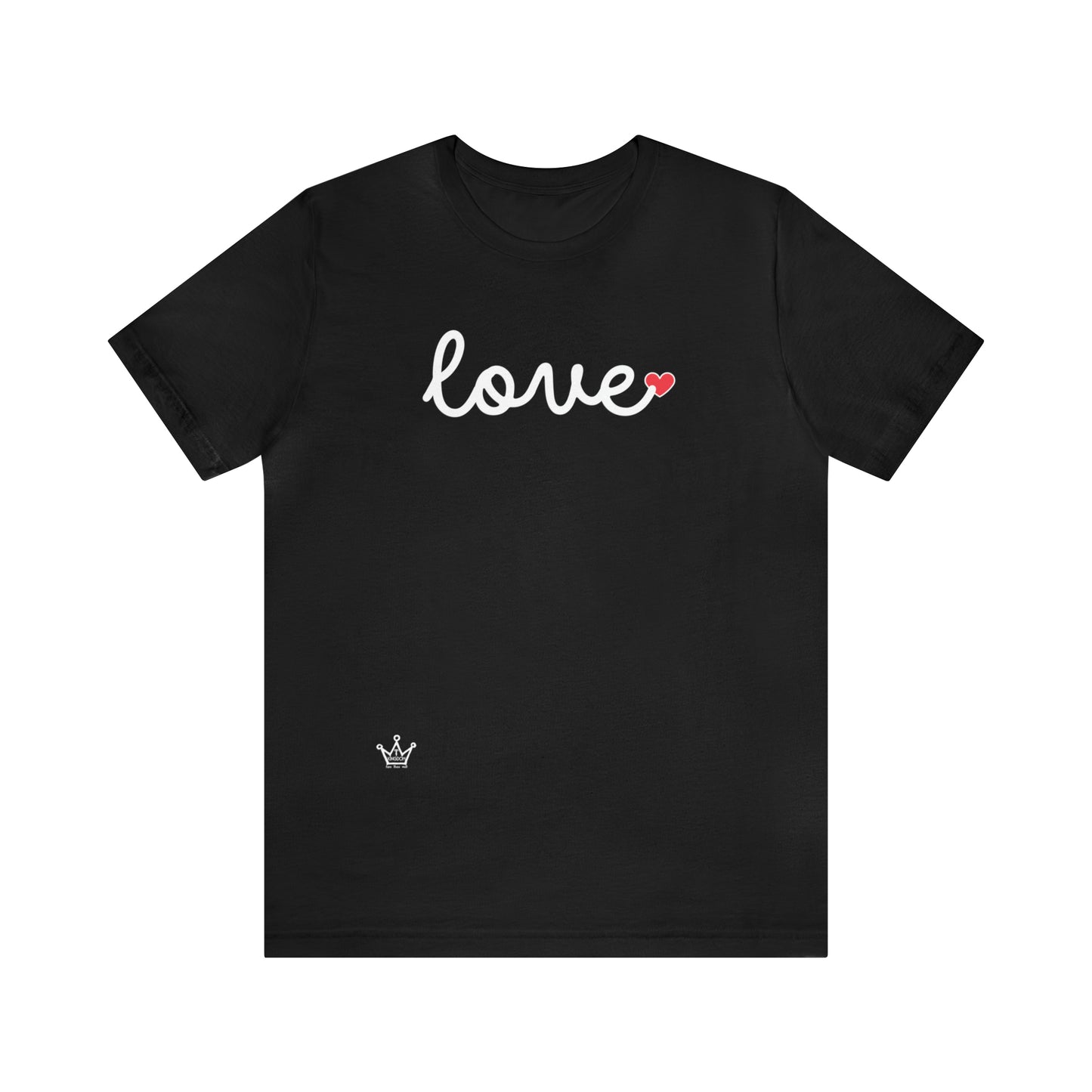 Love Little Heart Adult T-Shirt Unisex Jersey Short Sleeve Tee