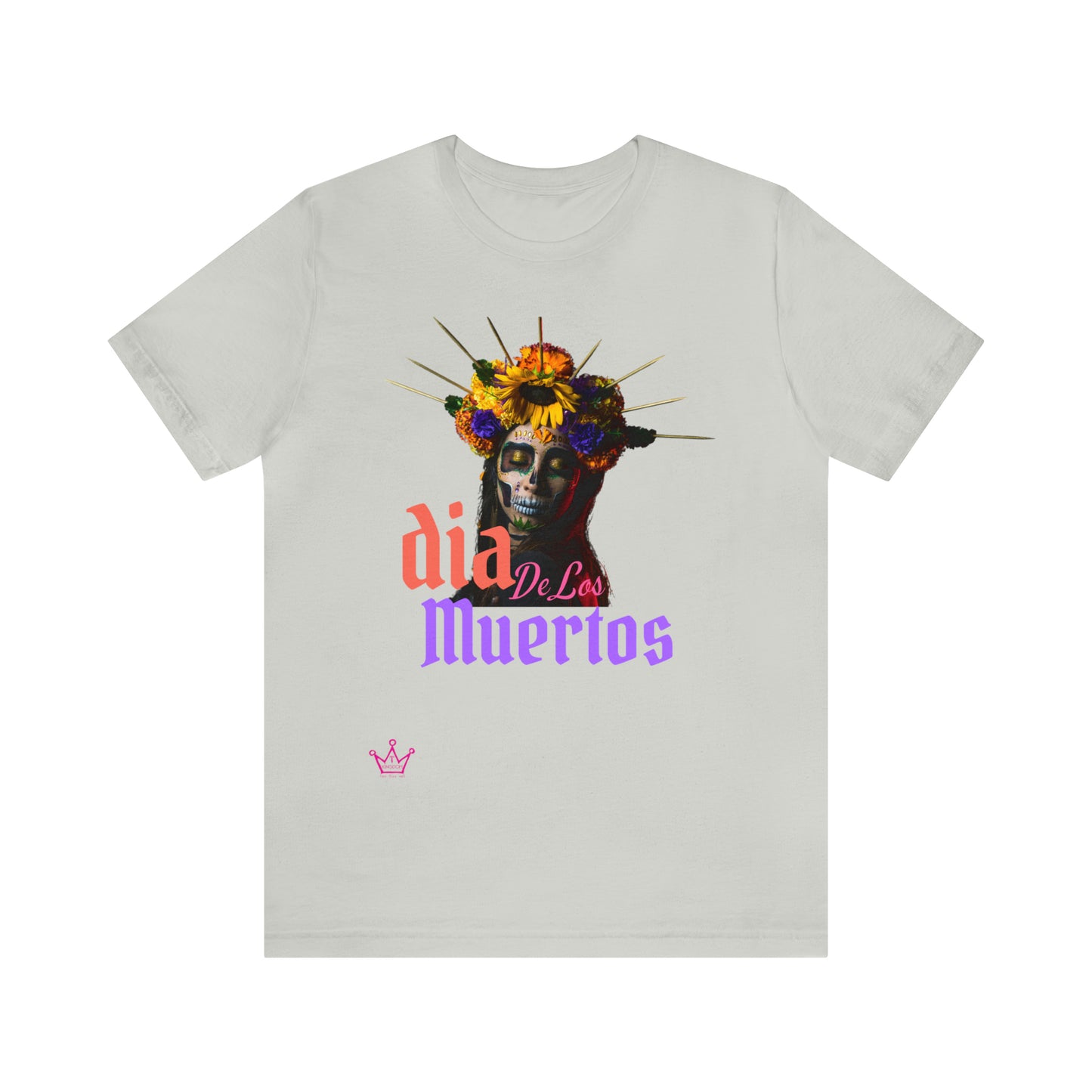 Dia de los Muertos Halloween Adult T-Shirt Unisex Jersey Short Sleeve Tee