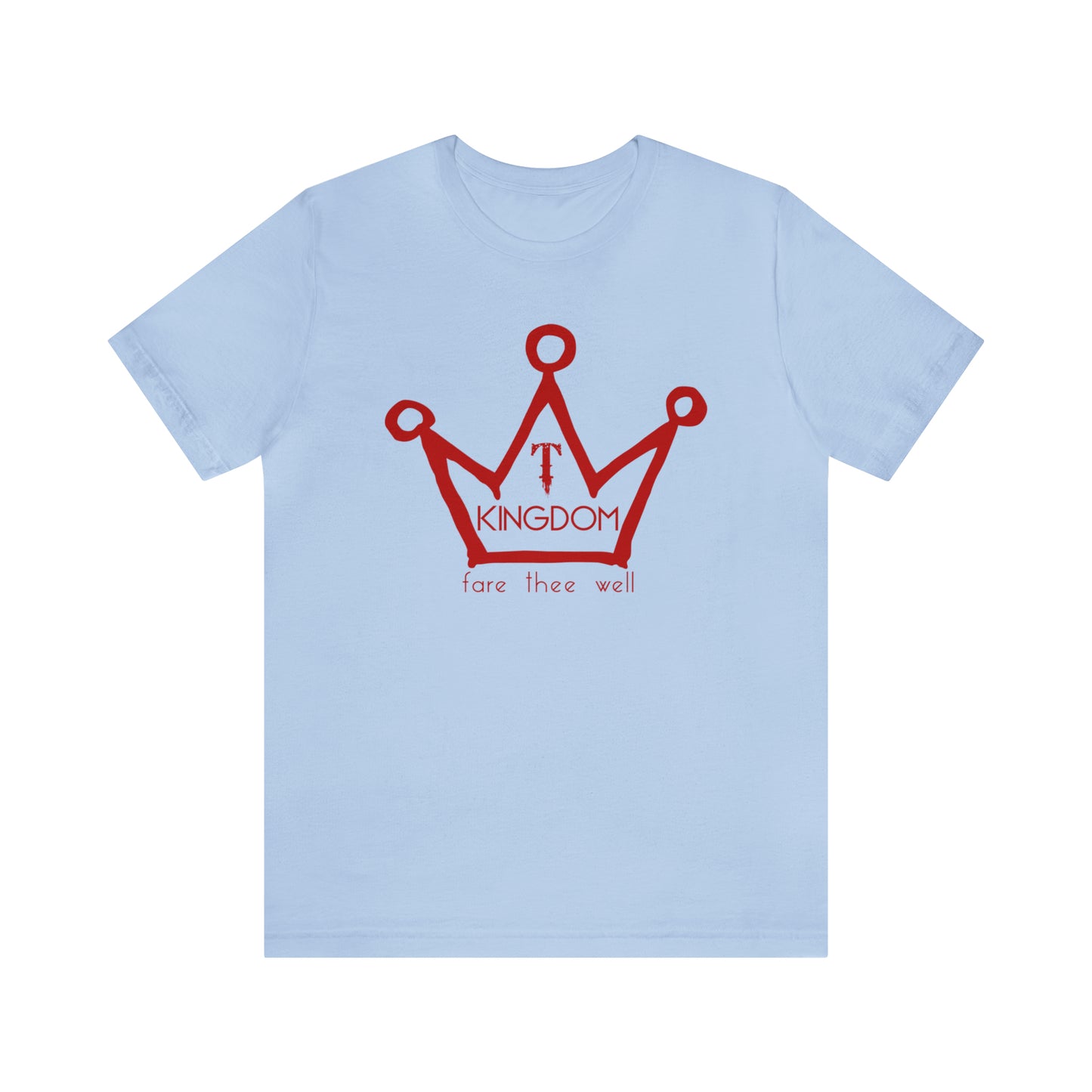 T-Kingdom Adult T-Shirt Red Ink Unisex Jersey Short Sleeve Tee