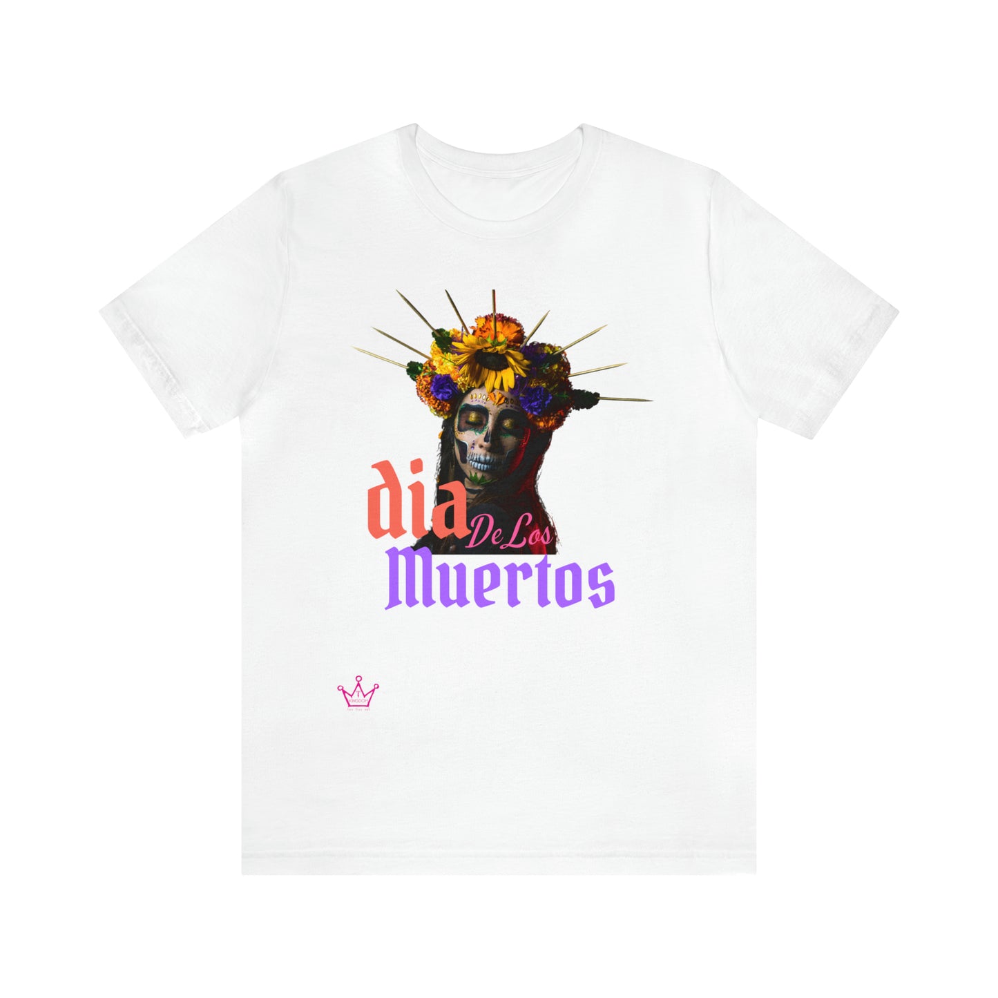 Dia de los Muertos Halloween Adult T-Shirt Unisex Jersey Short Sleeve Tee