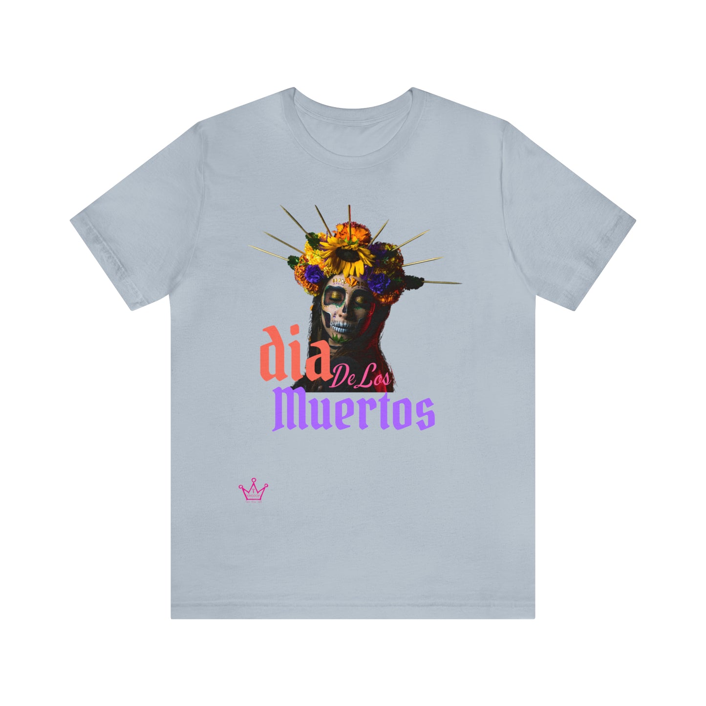 Dia de los Muertos Halloween Adult T-Shirt Unisex Jersey Short Sleeve Tee