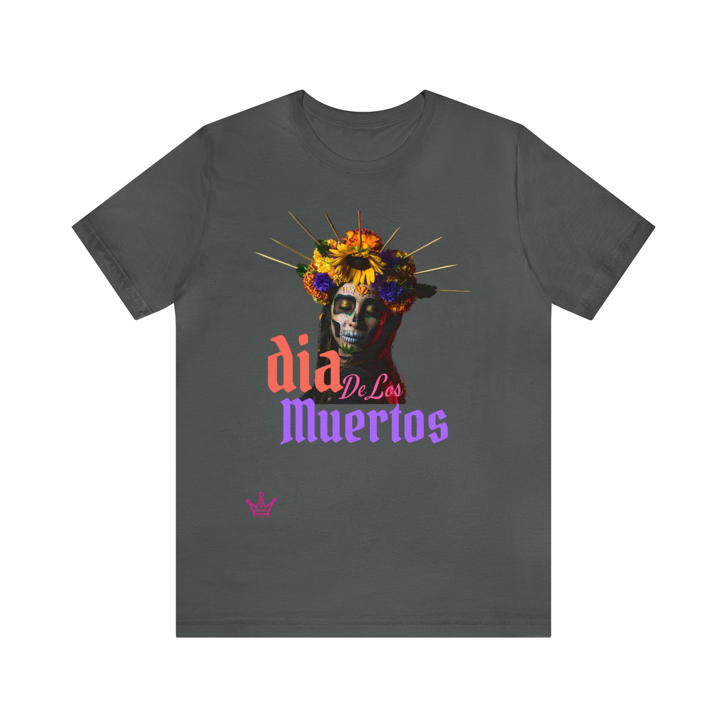 Dia de los Muertos Halloween Adult T-Shirt Unisex Jersey Short Sleeve Tee