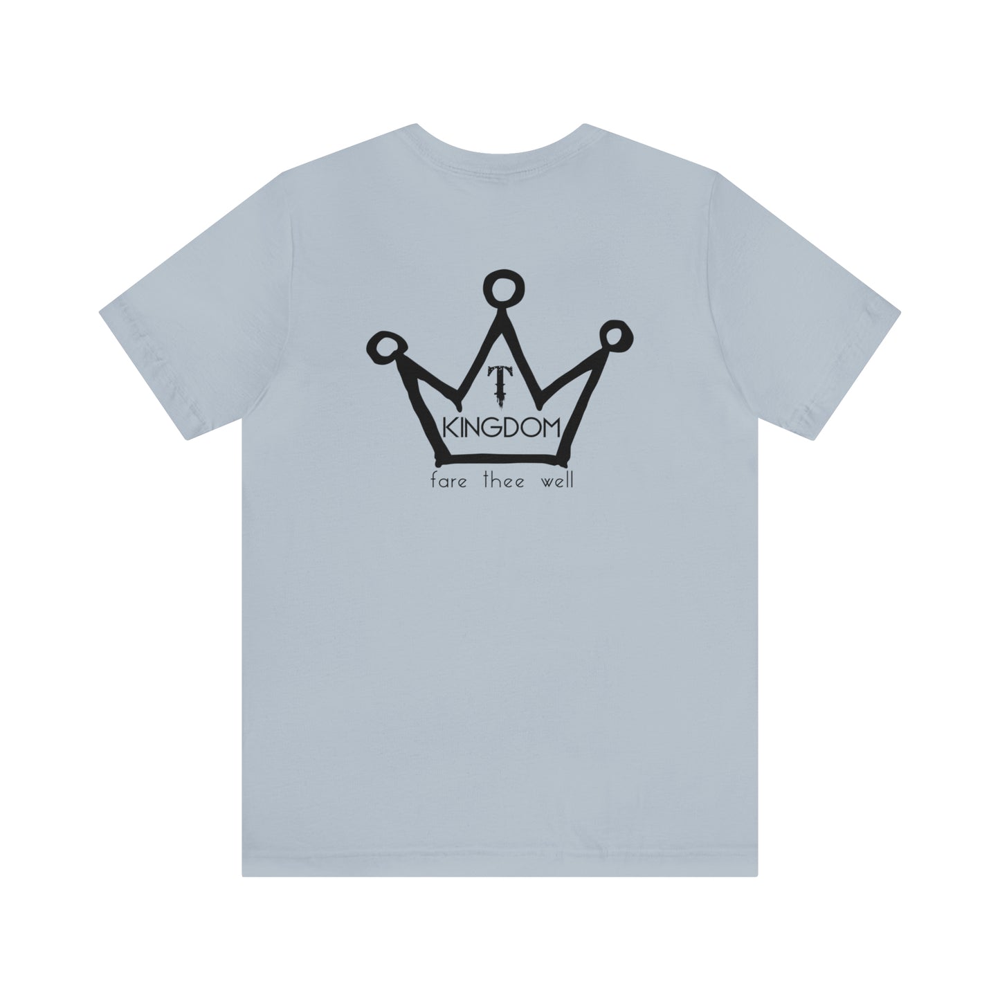 T-Kingdom Adult T-Shirt Circle Front Backside Crown Unisex Jersey Short Sleeve Tee