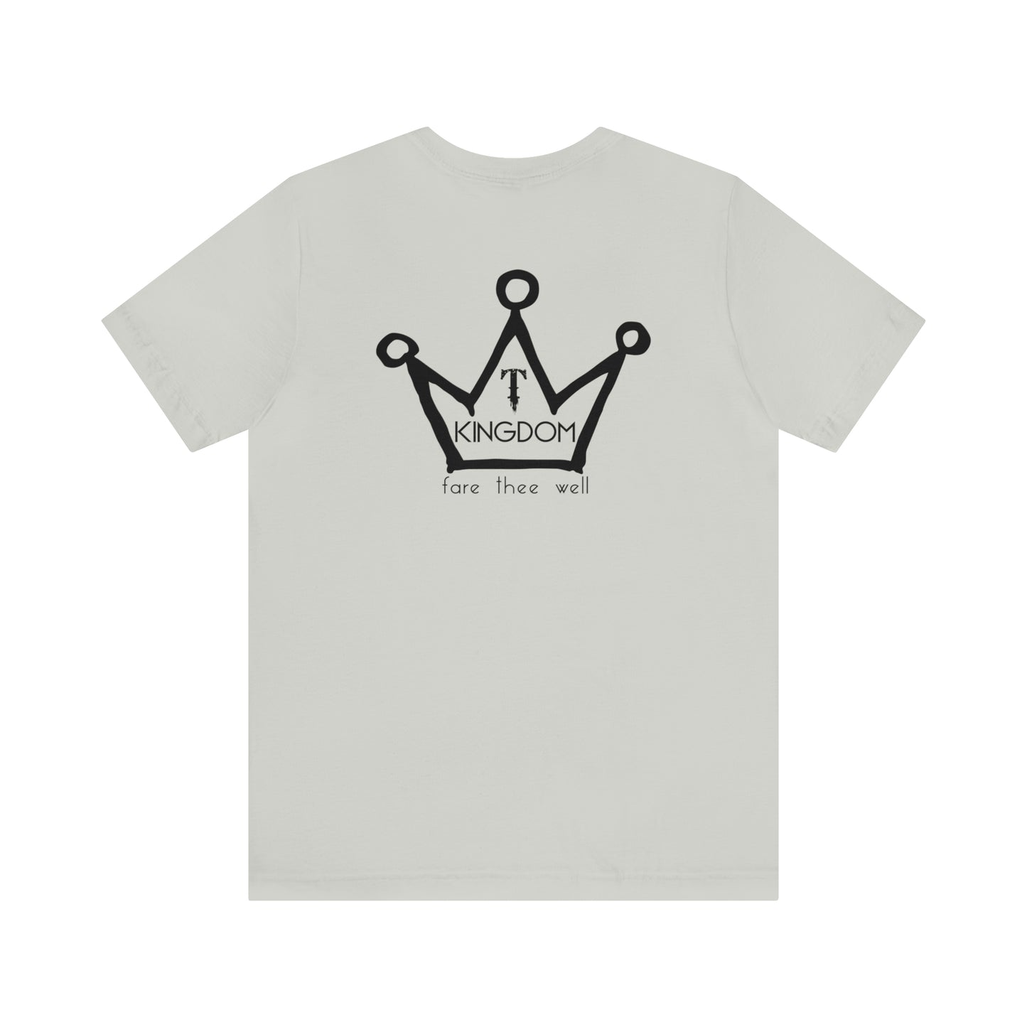 T-Kingdom Adult T-Shirt Circle Front Backside Crown Unisex Jersey Short Sleeve Tee