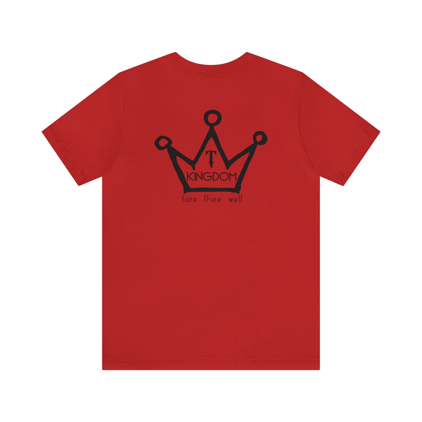 T-Kingdom Adult T-Shirt Circle Front Backside Crown Unisex Jersey Short Sleeve Tee