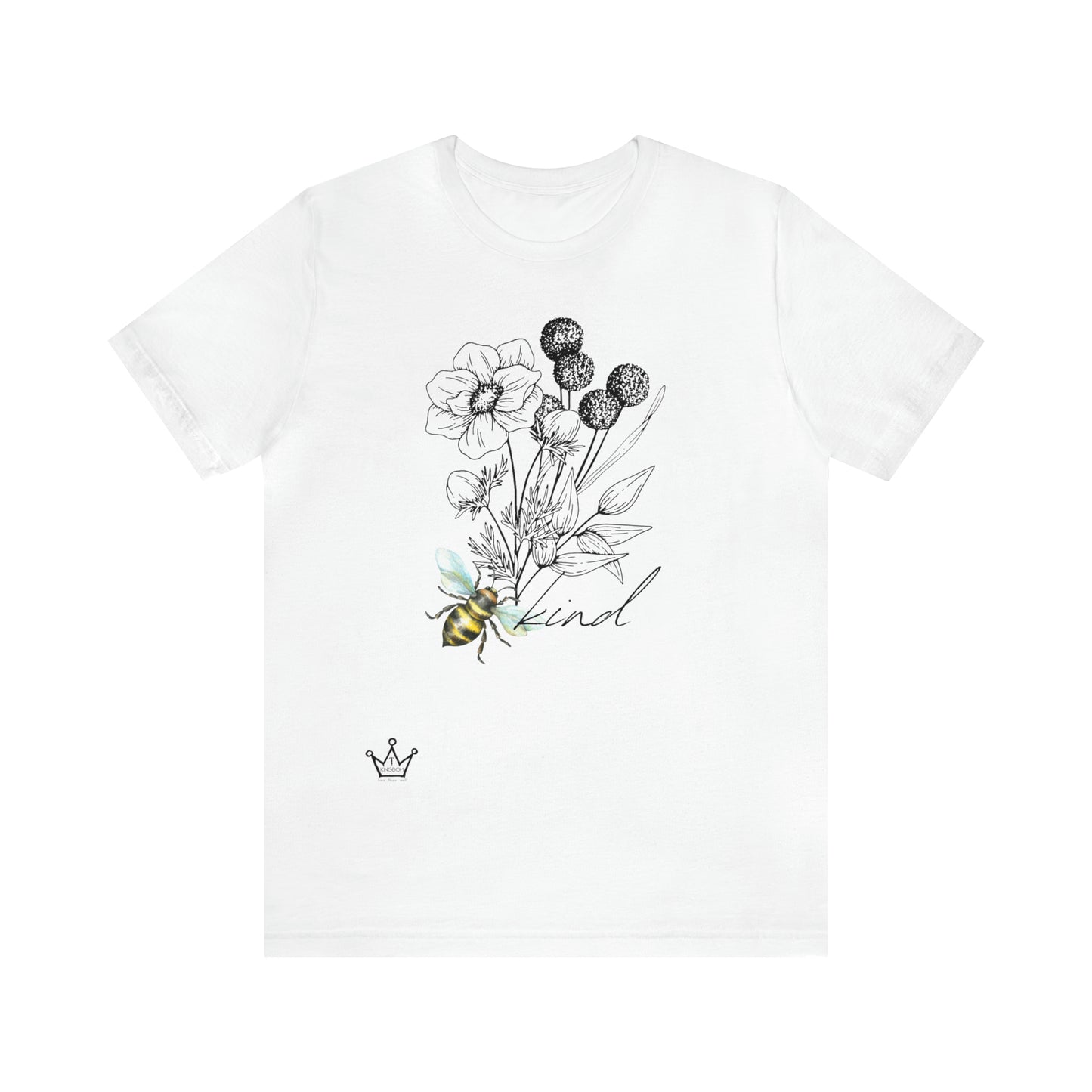 Bee Kind Adult T-Shirt Unisex Jersey Short Sleeve Tee