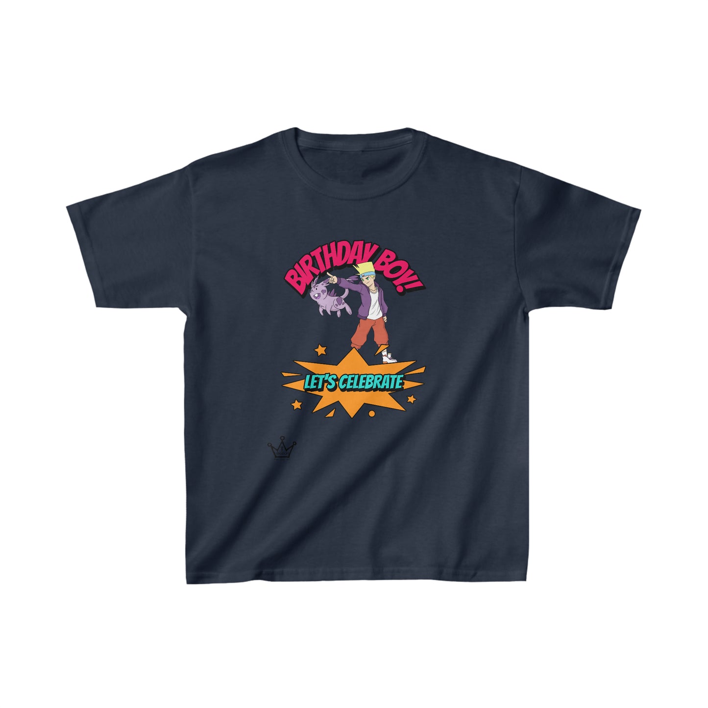 Birthday Boy Let's Celebrate Anime Kids T-Shirt Heavy Cotton™ Tee