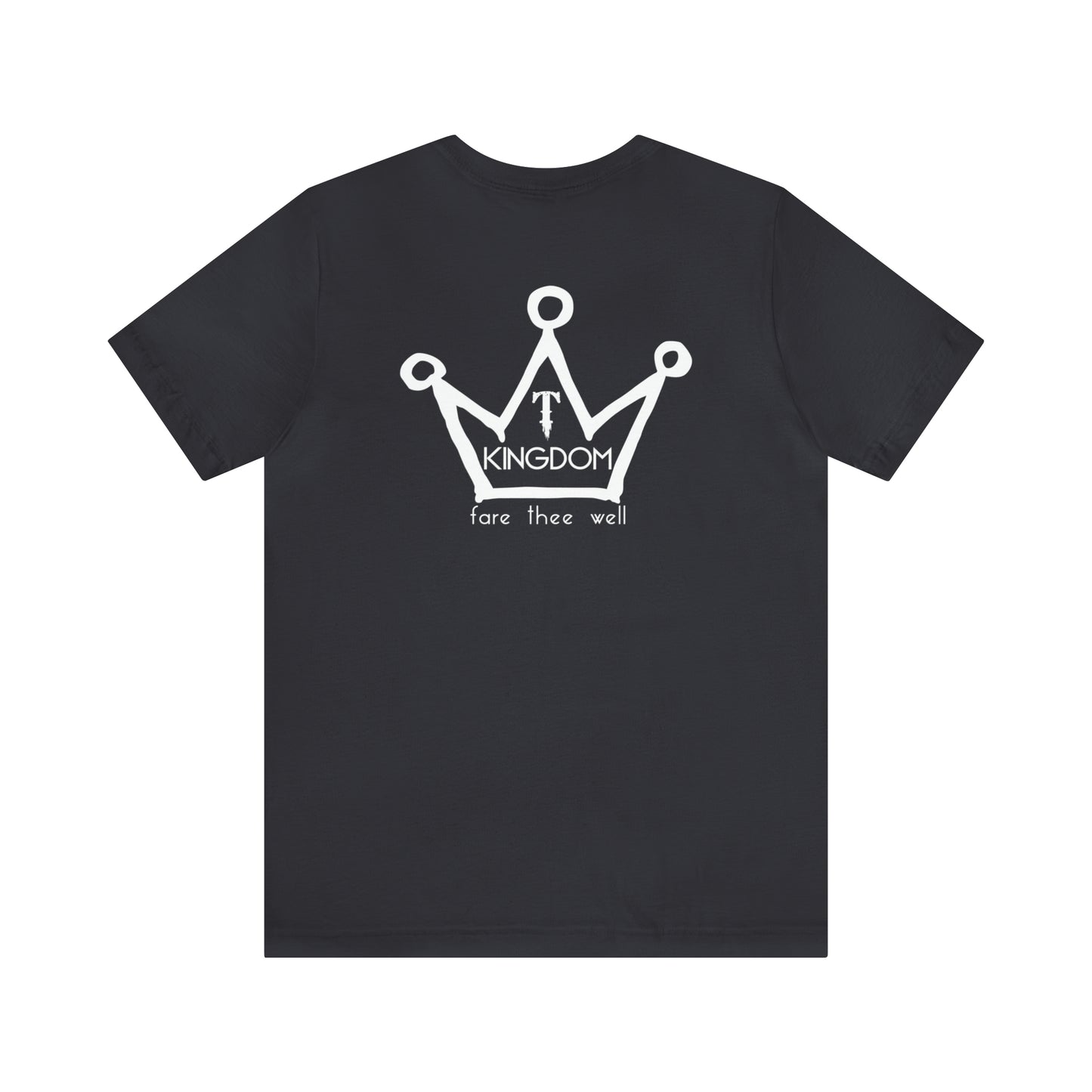 T-Kingdom Adult T-Shirt Circle Front Backside Crown Unisex Jersey Short Sleeve Tee