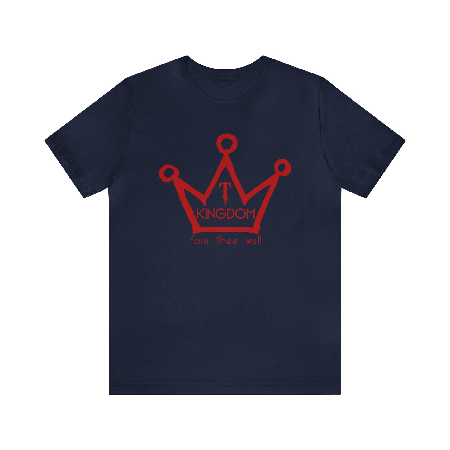 T-Kingdom Adult T-Shirt Red Ink Unisex Jersey Short Sleeve Tee