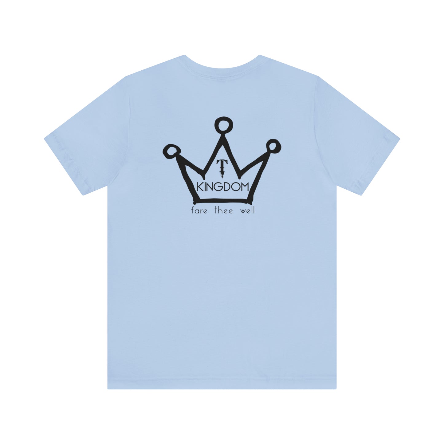 T-Kingdom Adult T-Shirt Circle Front Backside Crown Unisex Jersey Short Sleeve Tee