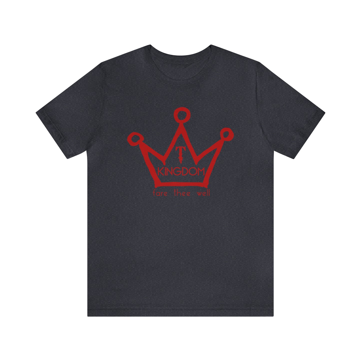 T-Kingdom Adult T-Shirt Red Ink Unisex Jersey Short Sleeve Tee