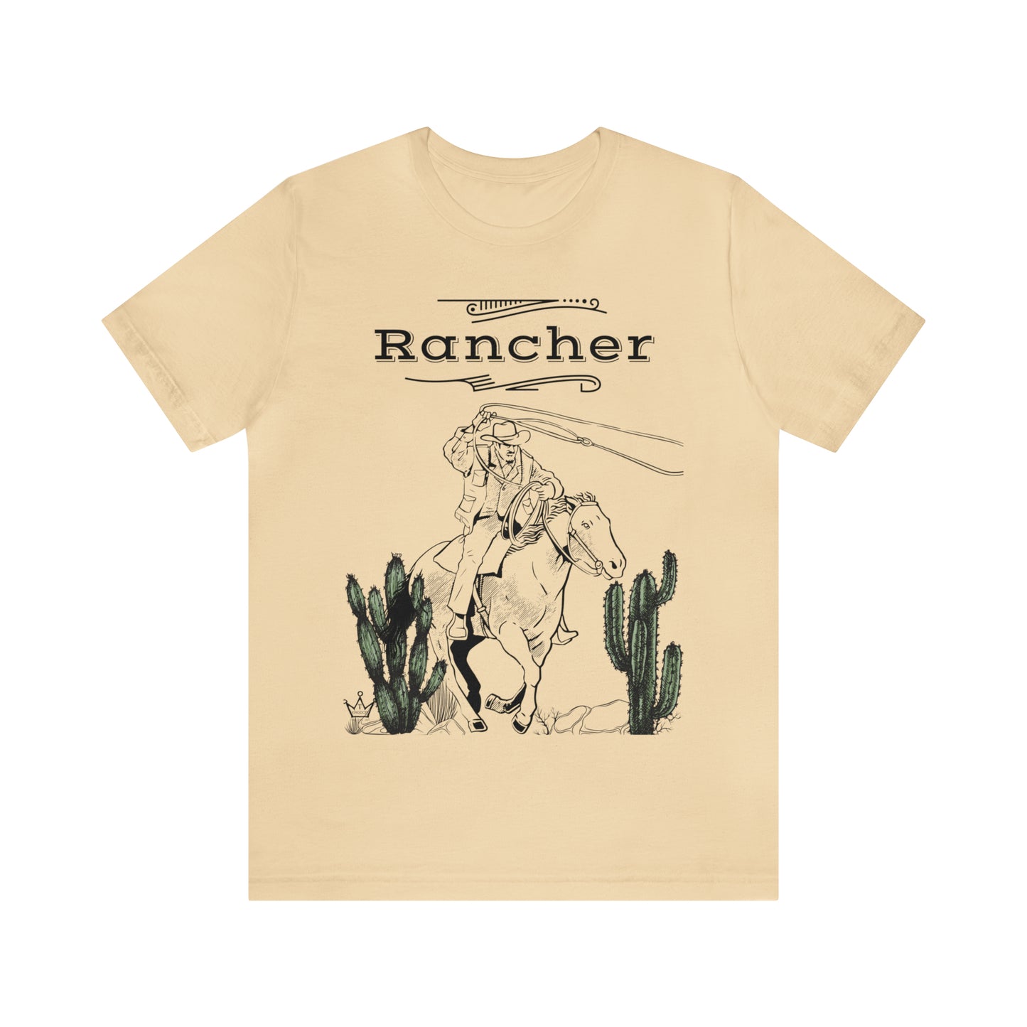 Rancher Adult T-Shirt Unisex Jersey Short Sleeve Tee