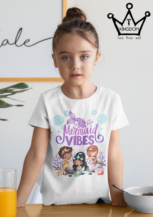 Mermaid Vibes Kids T-Shirt Heavy Cotton™ Tee