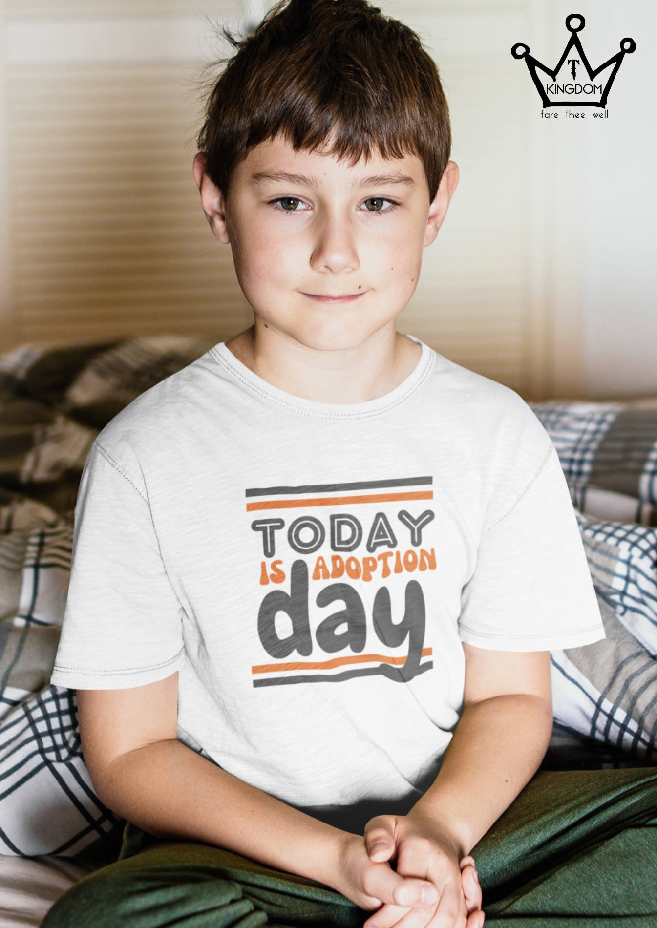 Today is Adoption Day Kids T-Shirt Heavy Cotton™ Tee