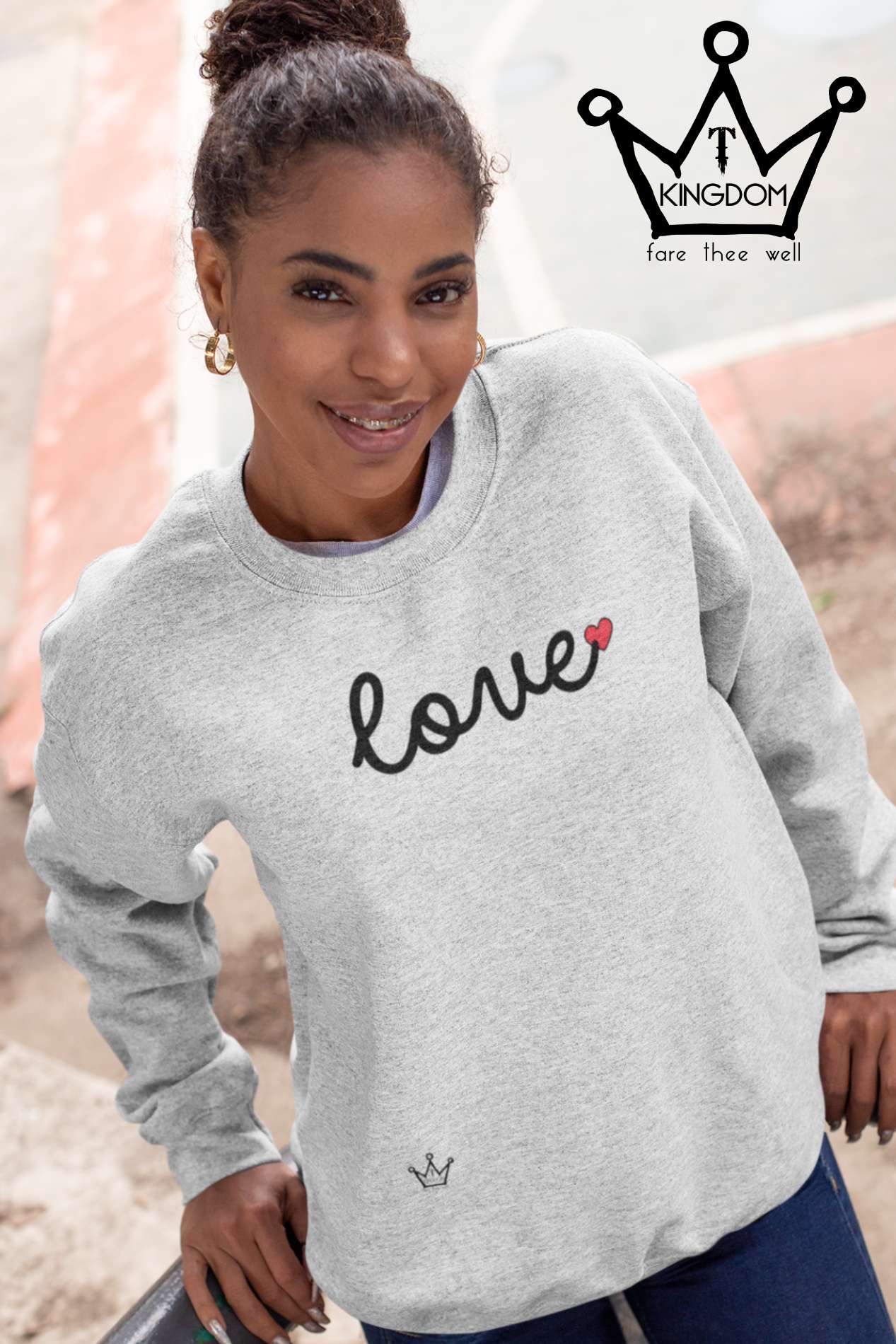 Love Little Heart - Adult Sweatshirt Unisex Heavy Blend™ Crewneck