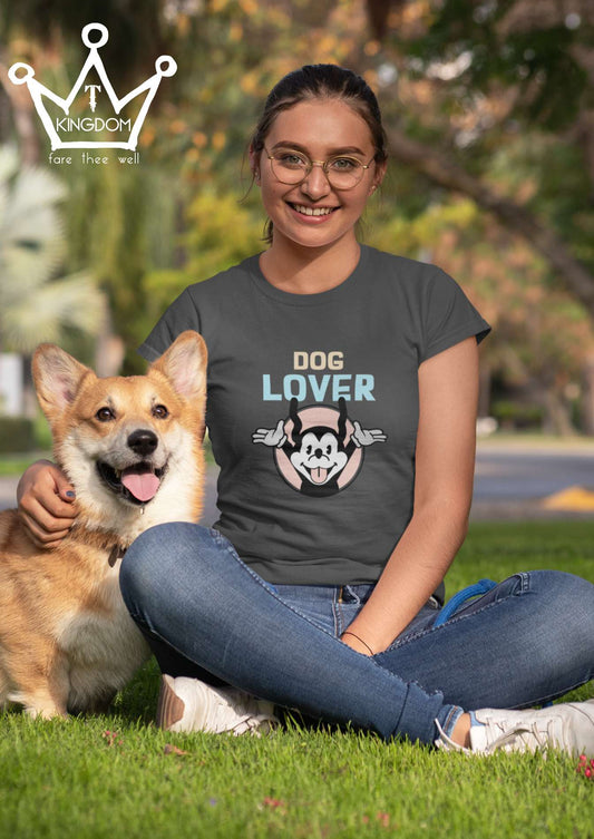 Dog Lover Retro Adult T-Shirt Unisex Jersey Short Sleeve Tee