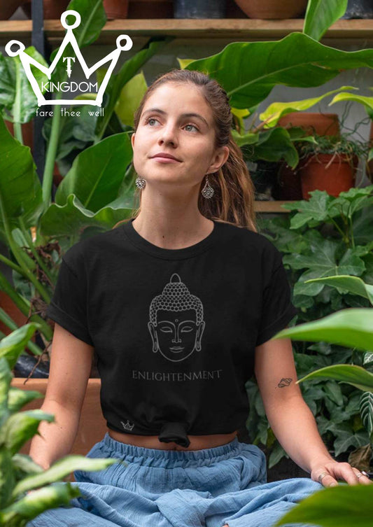 Enlightenment Buddha Head Adult T-Shirt Unisex Jersey Short Sleeve Tee