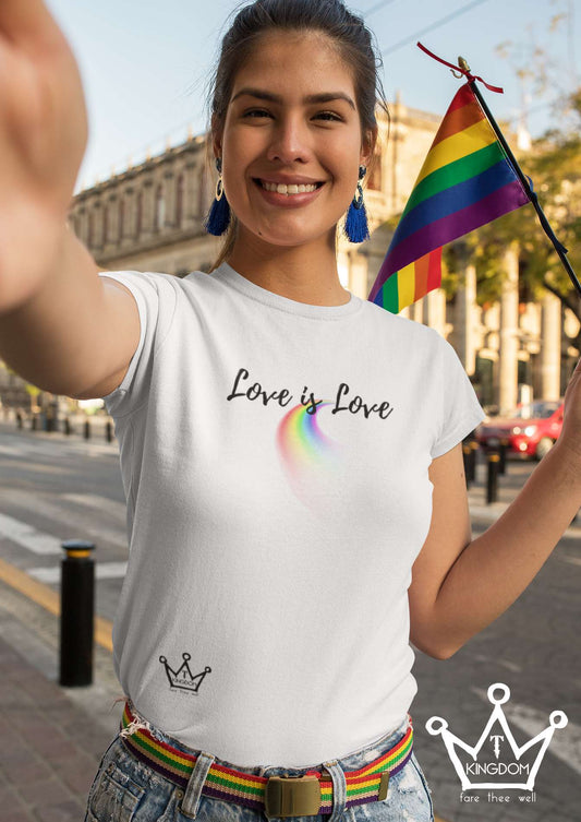 Love is Love Pride Adult T-Shirt Unisex Jersey Short Sleeve Tee