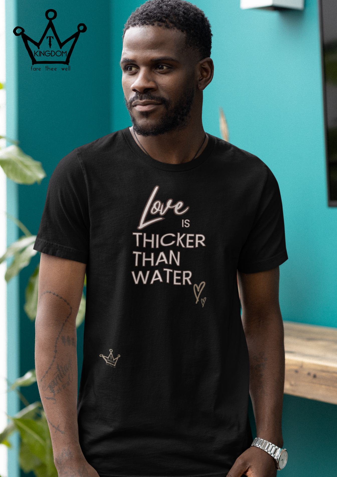 Love is Thicker Than Water Foster Care & Adoption Adult T-Shirt Unisex Jersey Short Sleeve Tee