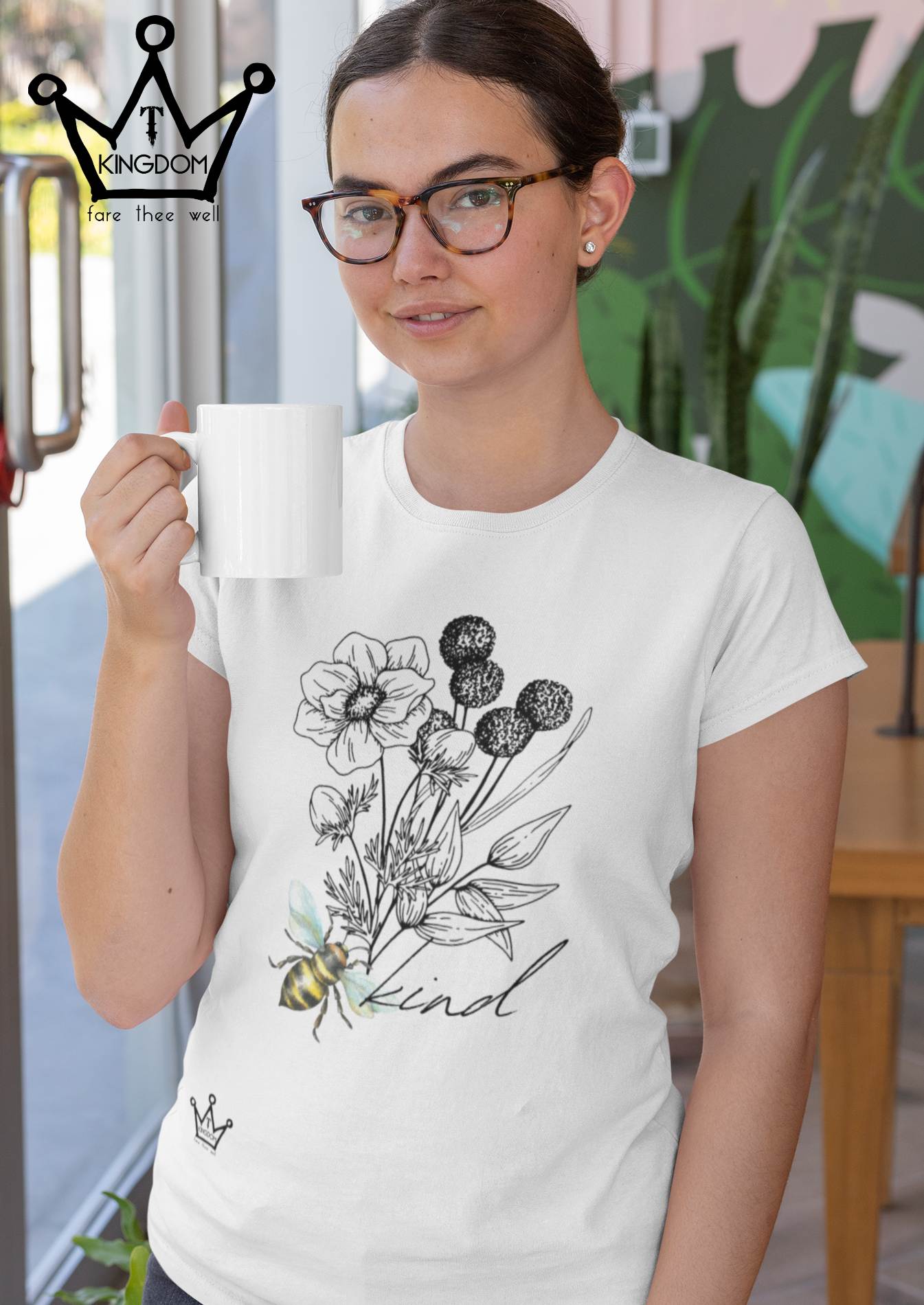 Bee Kind Adult T-Shirt Unisex Jersey Short Sleeve Tee