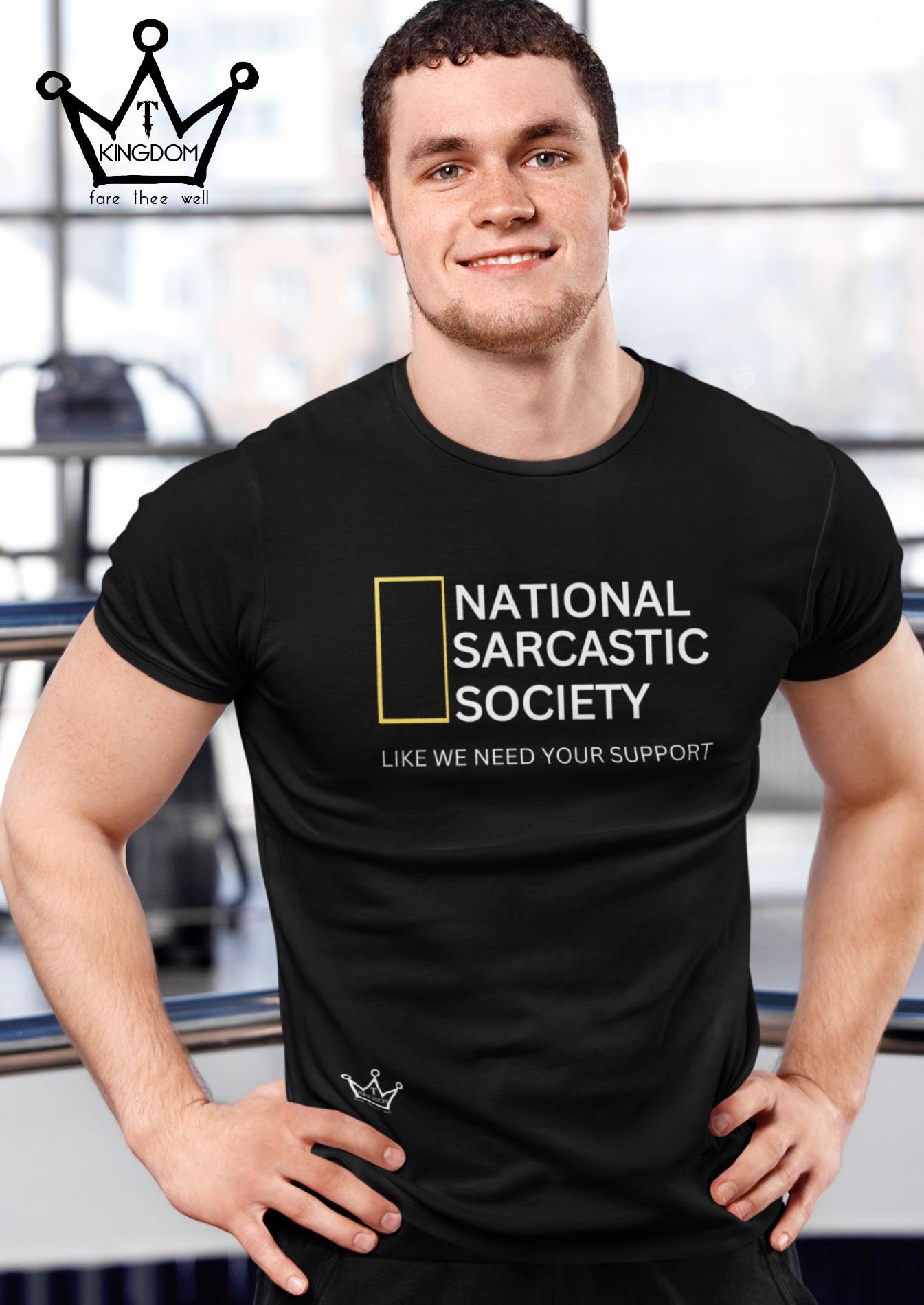 National Sarcastic Society Adult T-Shirt Unisex Jersey Short Sleeve Tee