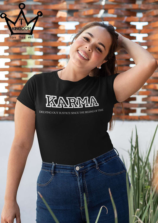 KARMA Adult T-Shirt Unisex Jersey Short Sleeve Tee