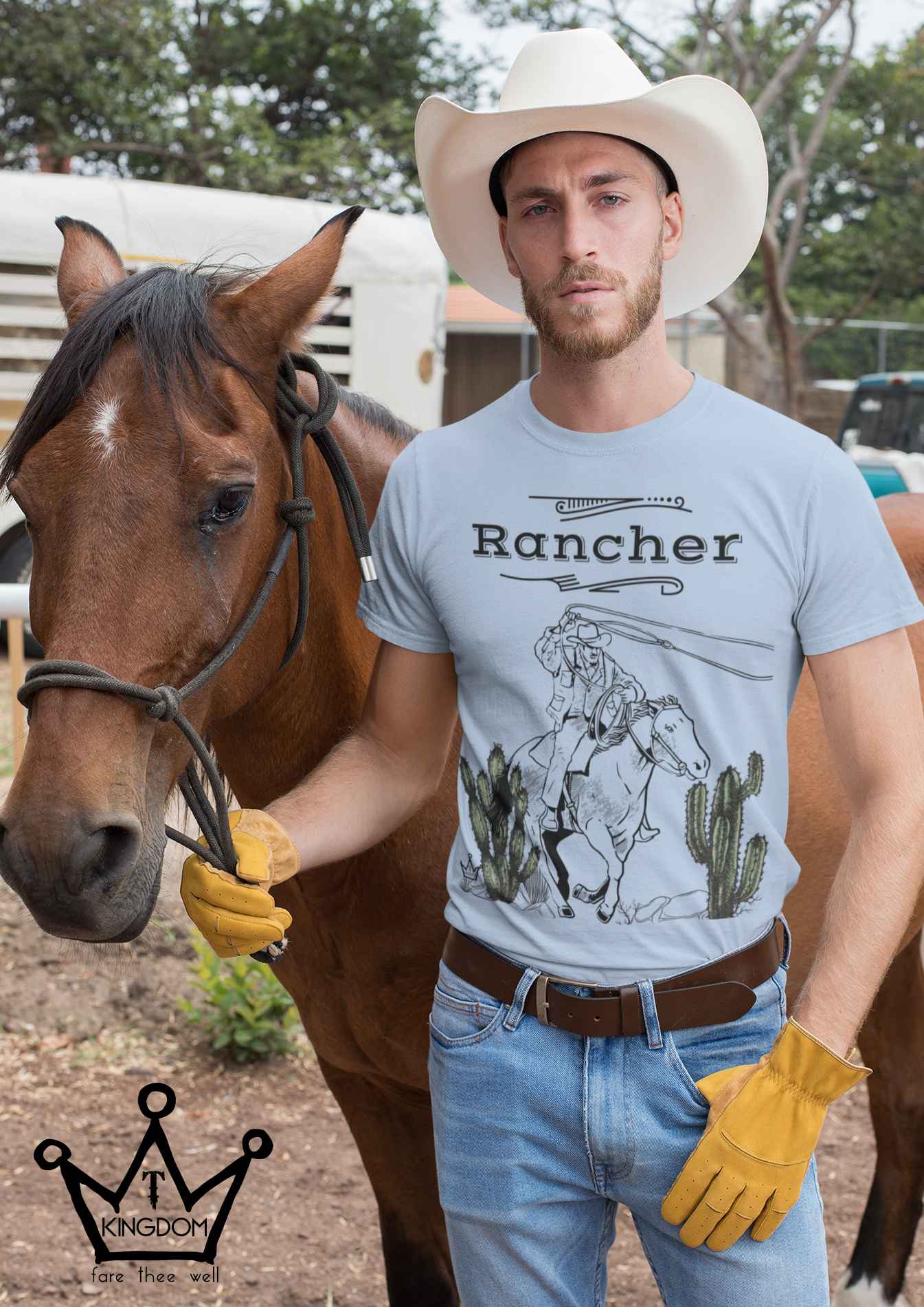 Rancher Adult T-Shirt Unisex Jersey Short Sleeve Tee