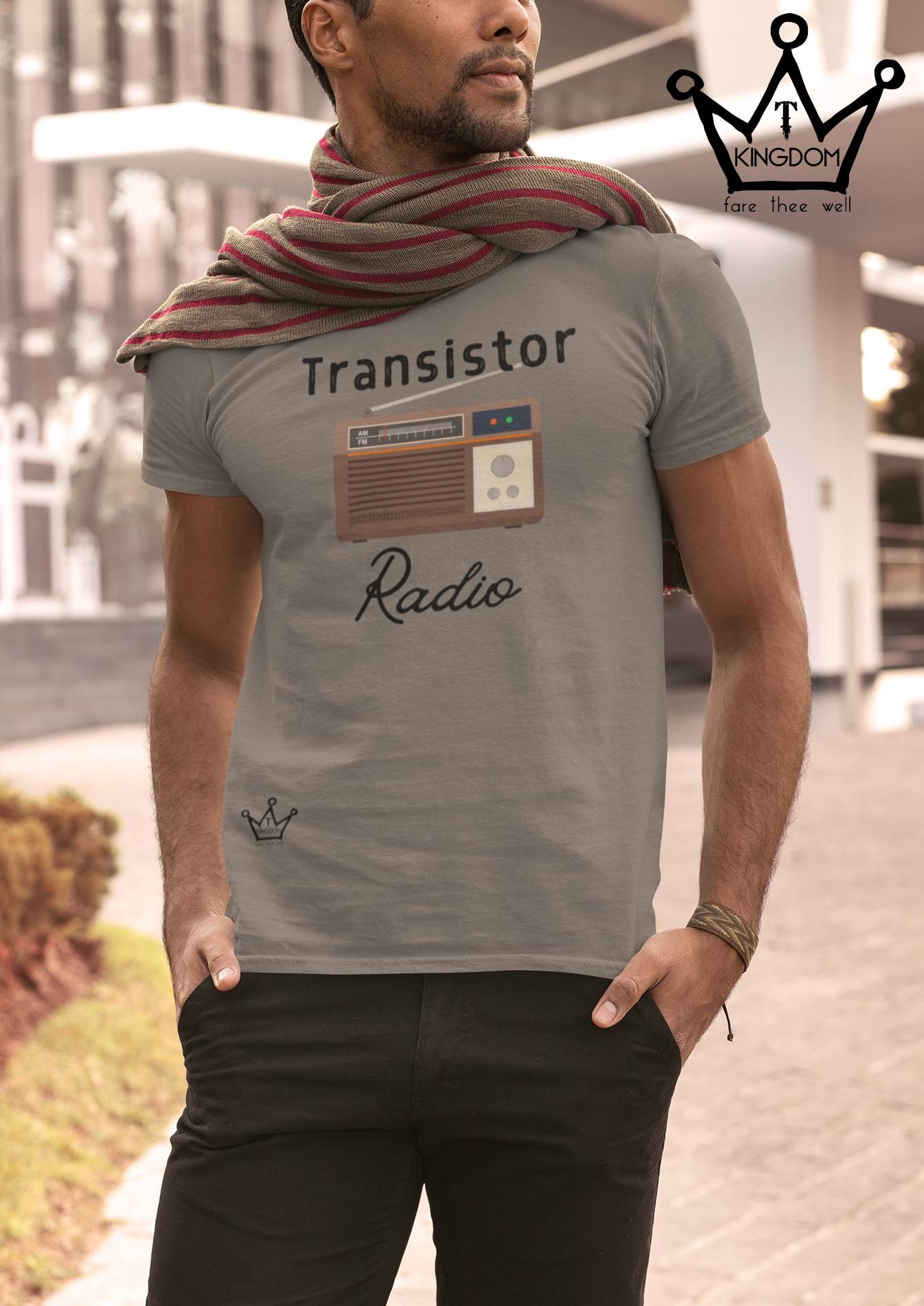 Transistor Radio Retro Adult T-Shirt Unisex Jersey Short Sleeve Tee