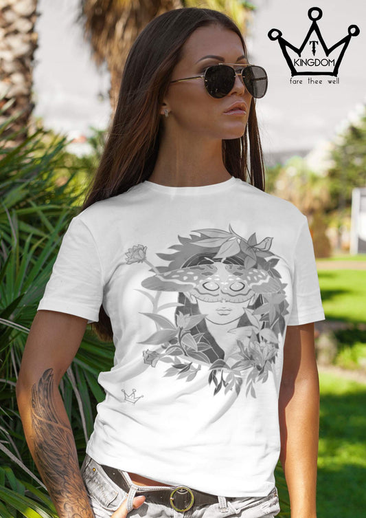 Nature Woman Monochrome Adult T-Shirt Unisex Jersey Short Sleeve Tee