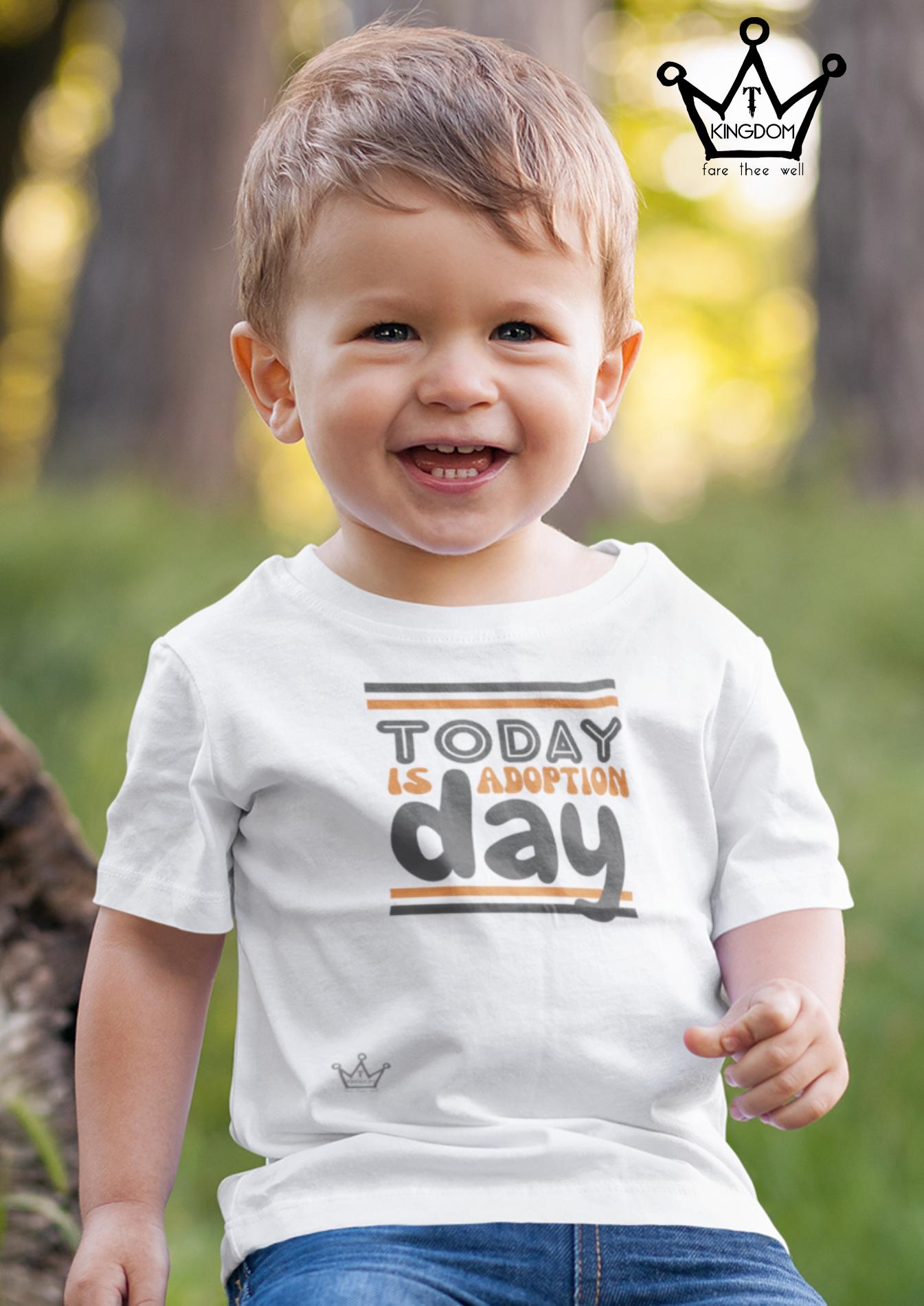 Today is Adoption Day Toddler/Infant T-Shirt Fine Jersey Tee