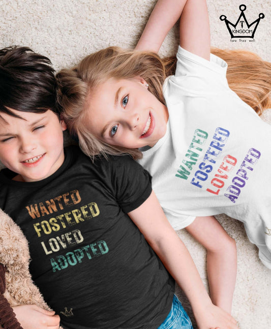 Wanted Fostered Loved Adopted Kids T-Shirt Heavy Cotton™ Tee