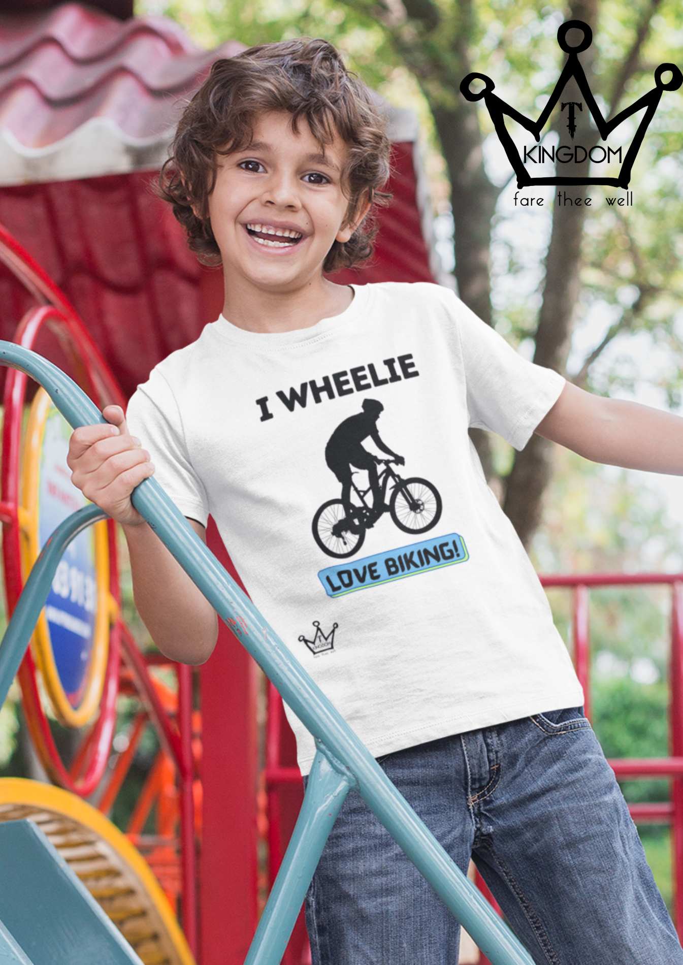 I Wheelie Love Biking Kids T-Shirt Heavy Cotton™ Tee